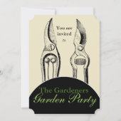 ヴィンテージガーデニングツールガーデンパーティの招待状 招待状 (正面)