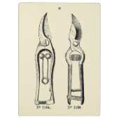 ヴィンテージガーデニングツール剪定クリップボード クリップボード (裏面)