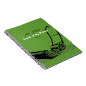 ヴィンテージガーデニングツール芝刈り機2ガーデンノート ノートブック (右側)