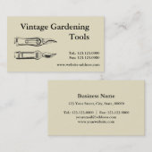 ヴィンテージガーデニングツールPruners名刺 名刺 (正面/裏面)