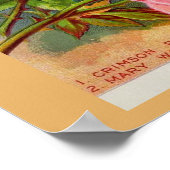 ヴィンテージガーデニングバラ花種子カタログ ポスター (角)