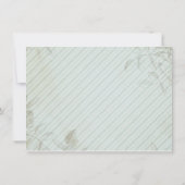 ヴィンテージガーデンの写真を使ったウェディング感謝状 招待状 (裏面)