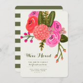 ヴィンテージガーデンの動くアナウンス 案内状 (正面/裏面)