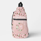 ヴィンテージガーデンの花々 スリングバッグ (正面)