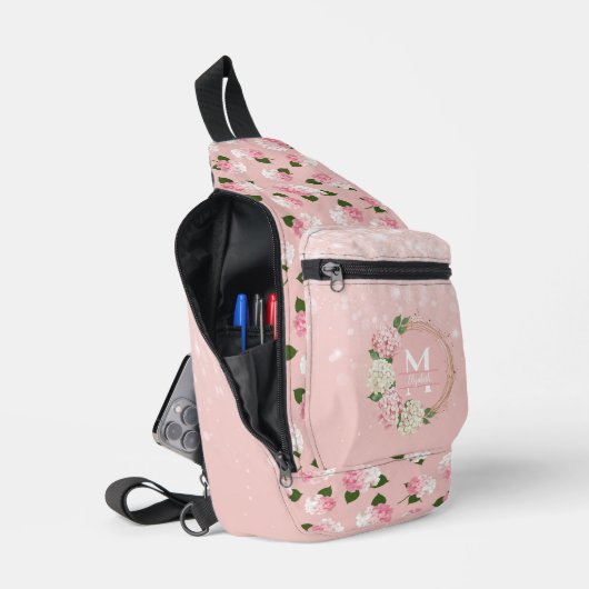 ヴィンテージガーデンの花々 スリングバッグ (見開き)