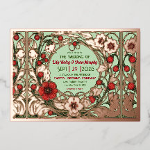 ヴィンテージガーデンアールヌーボーバラ金ゴールド