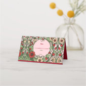 ヴィンテージガーデンアールヌーボーフォールド座席表 プレイスカード (正面)