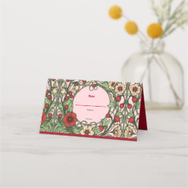 ヴィンテージガーデンアールヌーボーフォールド座席表 プレイスカード