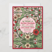 ヴィンテージガーデンアールヌーボー結婚式招待状 招待状 (正面)