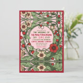 ヴィンテージガーデンアールヌーボー結婚式招待状 招待状 (スタンド正面)