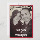 ヴィンテージガーデンアールヌーボー結婚式招待状 招待状 (裏面)