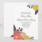 ヴィンテージガーデンウェディング招待状 招待状 (正面/裏面)