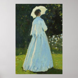 ヴィンテージガーデンウーマンポートレート ポスター