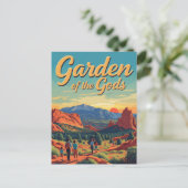 ヴィンテージガーデンオブザゴッドコロラドトラベル ポストカード (スタンド正面)