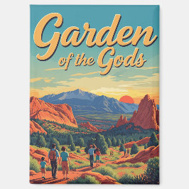 ヴィンテージガーデンオブザゴッドコロラドトラベル マグネット