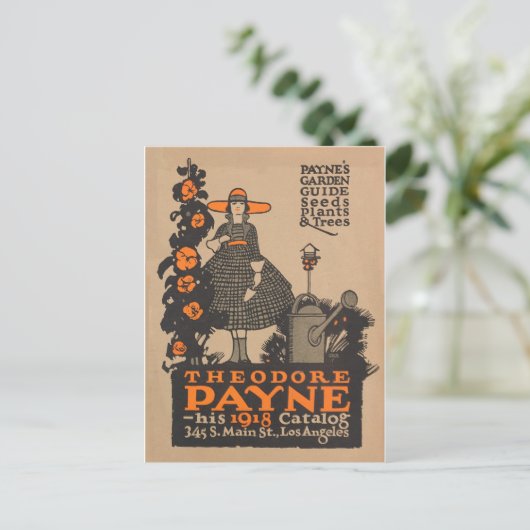 ヴィンテージガーデンカタログ広告カード ポストカード (スタンド正面)