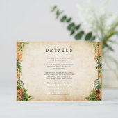 ヴィンテージガーデングリーンスタイリッシュ エンクロージャーカード (スタンド正面)