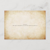 ヴィンテージガーデングリーンスタイリッシュ エンクロージャーカード (裏面)