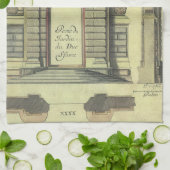 ヴィンテージガーデンゲートアーチ、ルネッサンス建築 キッチンタオル (折り畳み)