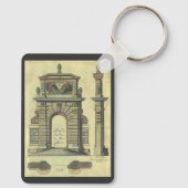 ヴィンテージガーデンゲートアーチ、ルネッサンス建築 キーホルダー (裏面)