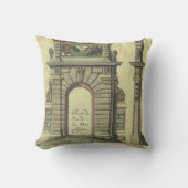 ヴィンテージガーデンゲートアーチ、ルネッサンス建築 クッション (正面)