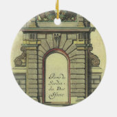 ヴィンテージガーデンゲートアーチ、ルネッサンス建築 セラミックオーナメント (裏面)