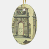ヴィンテージガーデンゲートアーチ、ルネッサンス建築 セラミックオーナメント (左)