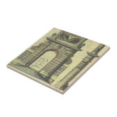 ヴィンテージガーデンゲートアーチ、ルネッサンス建築 タイル (側面)