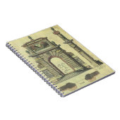 ヴィンテージガーデンゲートアーチ、ルネッサンス建築 ノートブック (右側)