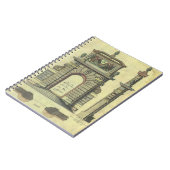 ヴィンテージガーデンゲートアーチ、ルネッサンス建築 ノートブック (左側)