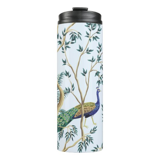 ヴィンテージガーデンザクロ果樹、エキゾチックな鳥 タンブラー (正面)