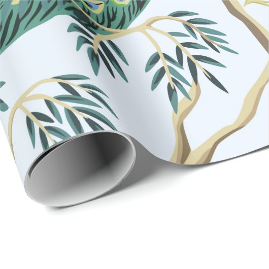 ヴィンテージガーデンザクロ果樹、エキゾチックな鳥 ラッピングペーパー (ロールコーナー)