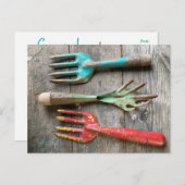 ヴィンテージガーデンツール葉書by Diane Heller 2023 ポストカード (正面/裏面)