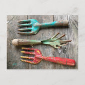 ヴィンテージガーデンツール葉書by Diane Heller 2023 ポストカード (正面)