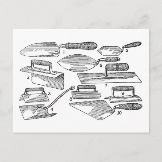 ヴィンテージガーデンツール ポストカード (正面)