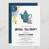 ヴィンテージガーデンティーパーティーブライダルシャワー 招待状 (正面/裏面)