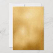 ヴィンテージガーデンバラおよびシンプル金ゴールド結婚ズ 招待状 (裏面)