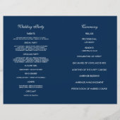 ヴィンテージガーデンバラ – ウェディングプログラム (裏面)