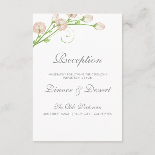 ヴィンテージガーデンバラ-披露宴カード エンクロージャーカード (正面)