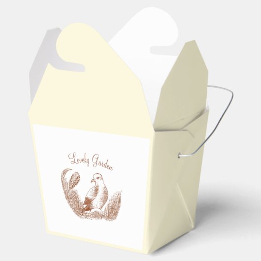 ヴィンテージガーデンバード – モノクロフローラ フェイバーボックス (オープン)