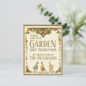 ヴィンテージガーデンパーティーケイト・グリーンウェイガール 招待状 (スタンド正面)