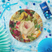 ヴィンテージガーデンパーティーフローラ ペーパープレート (パーティー)