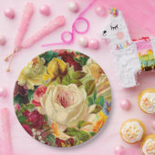 ヴィンテージガーデンパーティーフローラ ペーパープレート (パーティー)