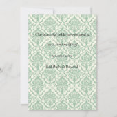 ヴィンテージガーデンパーティーブライダルシャワー招待 招待状 (裏面)