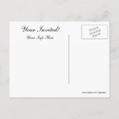 ヴィンテージガーデンパーティー招待状 インビテーションポストカード (裏面)