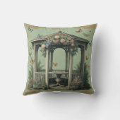 ヴィンテージガーデンパーティー蝶装飾用クッション クッション (裏面)