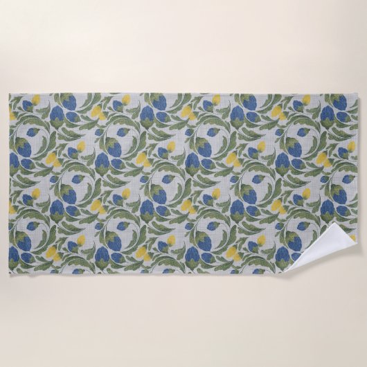 ヴィンテージガーデンビーチスロー ビーチタオル (正面)