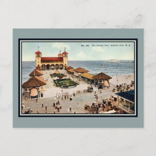 ヴィンテージガーデンピアアトランティックシティNJ ポストカード (正面)
