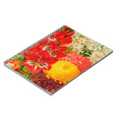 ヴィンテージガーデンフラワースパイラルフォトノートブック ノートブック (左側)