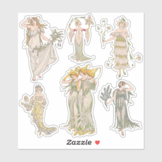 ヴィンテージガーデンフラワーズシェイクスピア雑誌キット シール